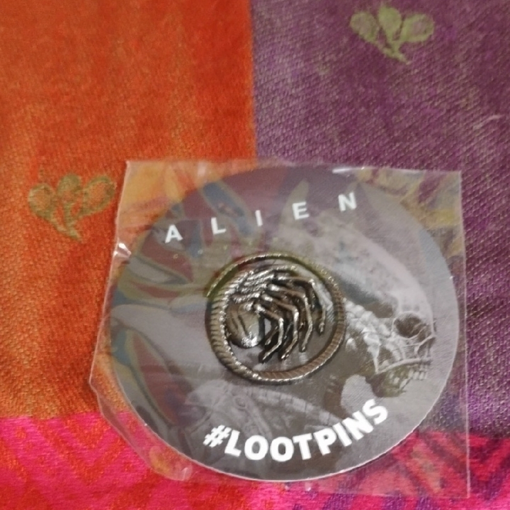 Loot Crate Black Alien Facehugger Pin